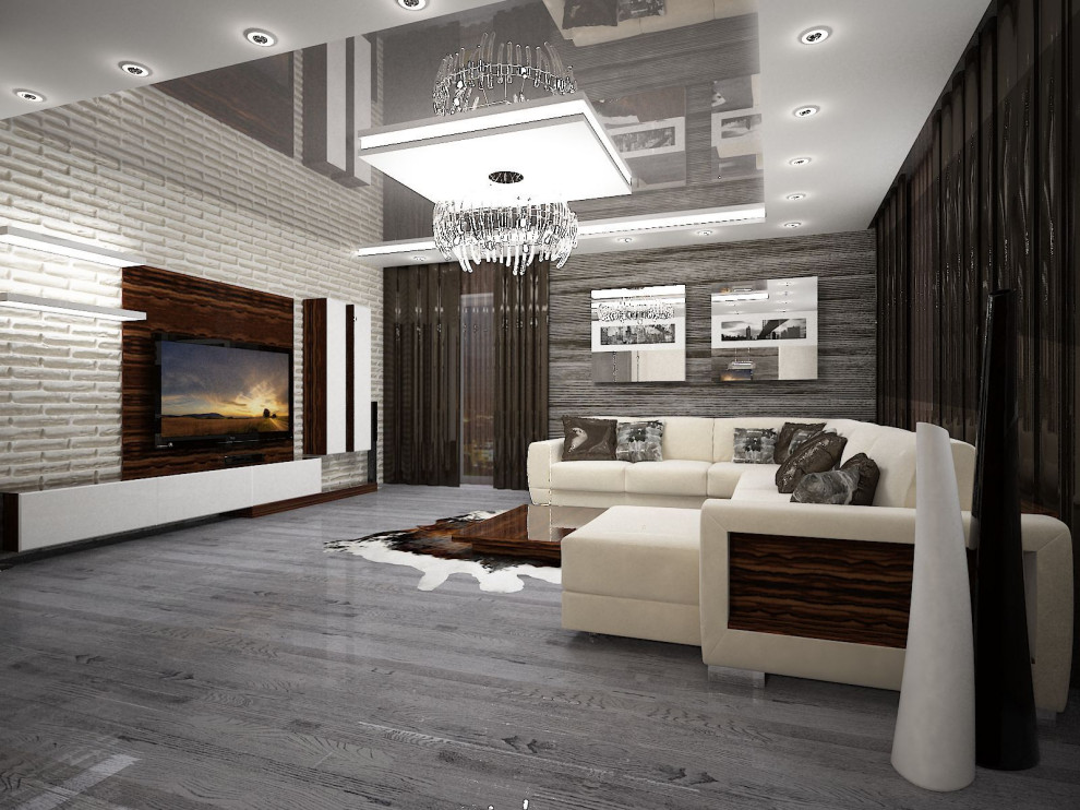 Монохромный интерьер.