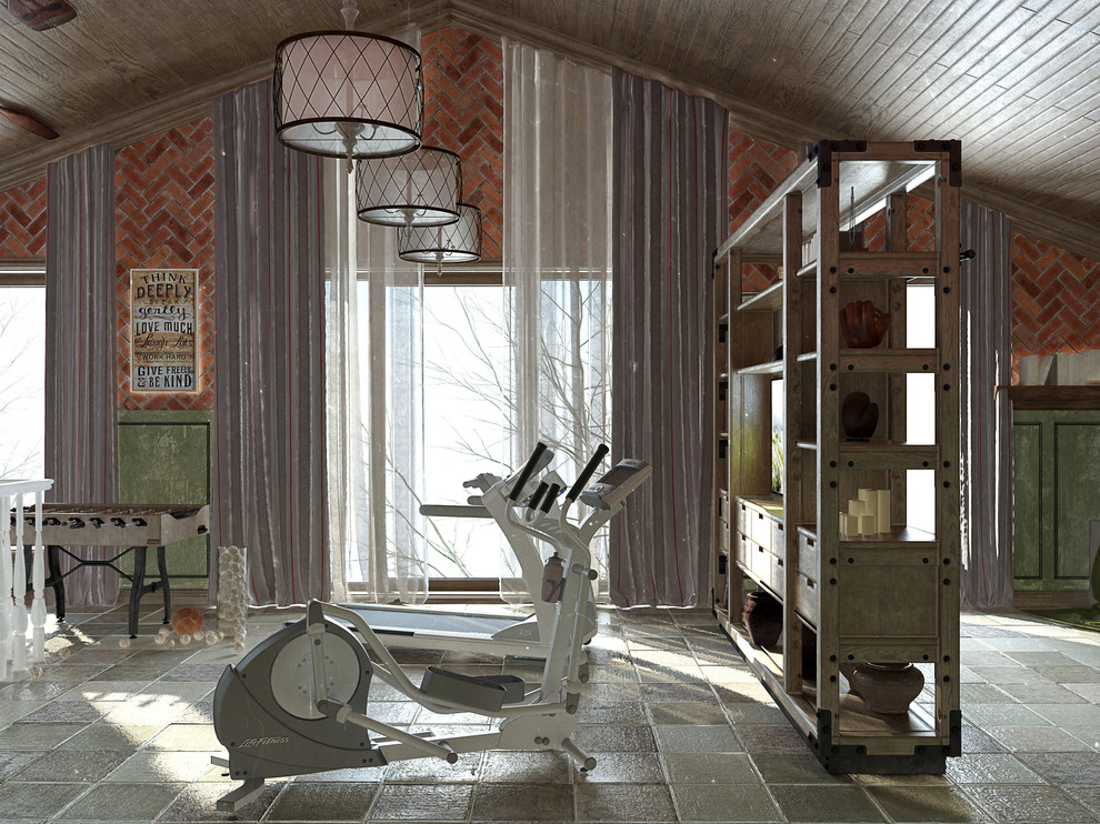 Загородный дом с печкой