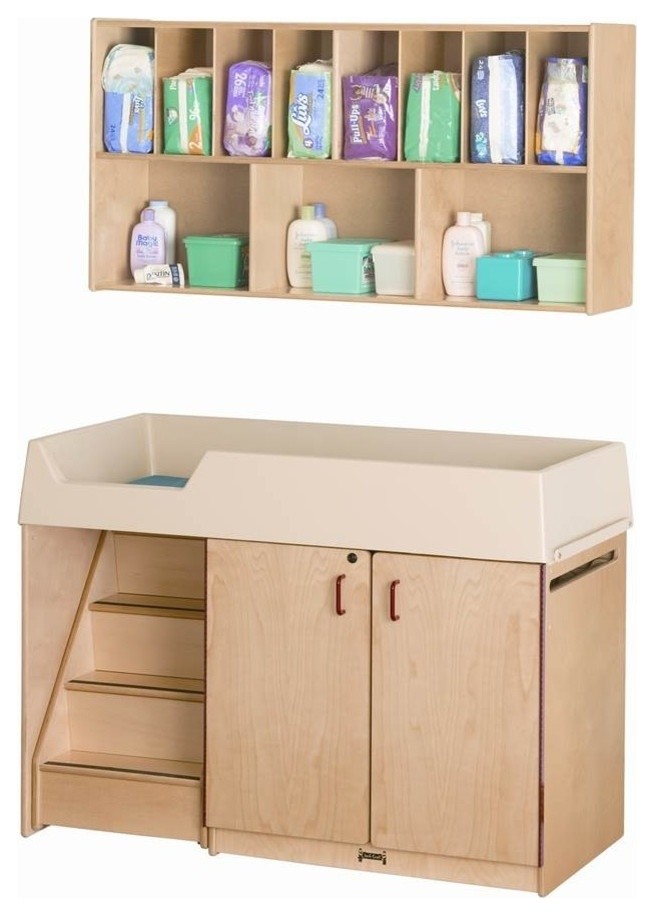 storage above changing table