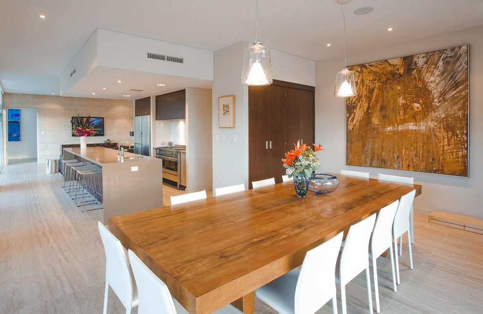 Inspiration for a contemporary dining room in Perth.