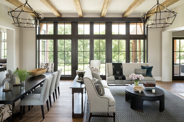 Modern English Tudor Living Room Minneapolis By Vivid