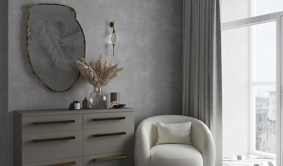 спальня в современном стиле 18м2