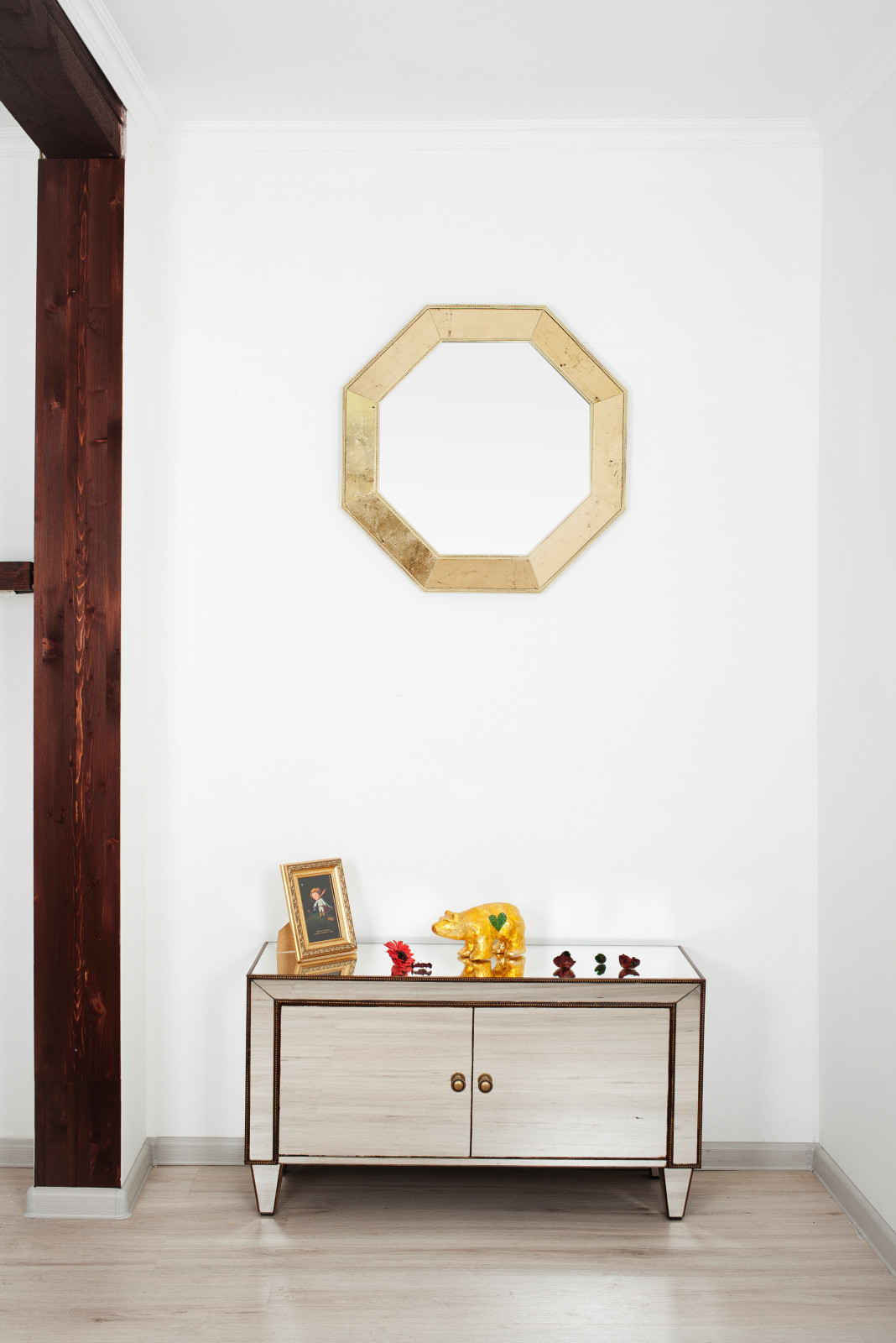 Зеркальная тумба и 8-ми угольное зеркало