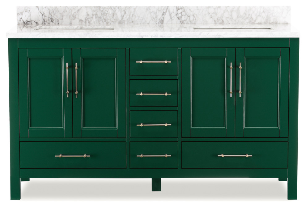 Kendall Emerald Green Bathroom Vanity Contemporary Bathroom