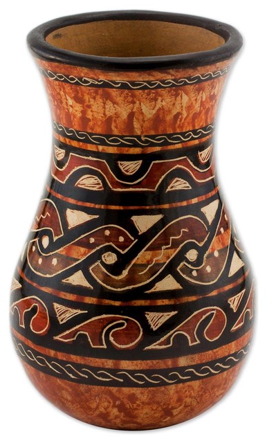 Novica Nicoya Celebrated Ceramic Decorative Vase Southwestern