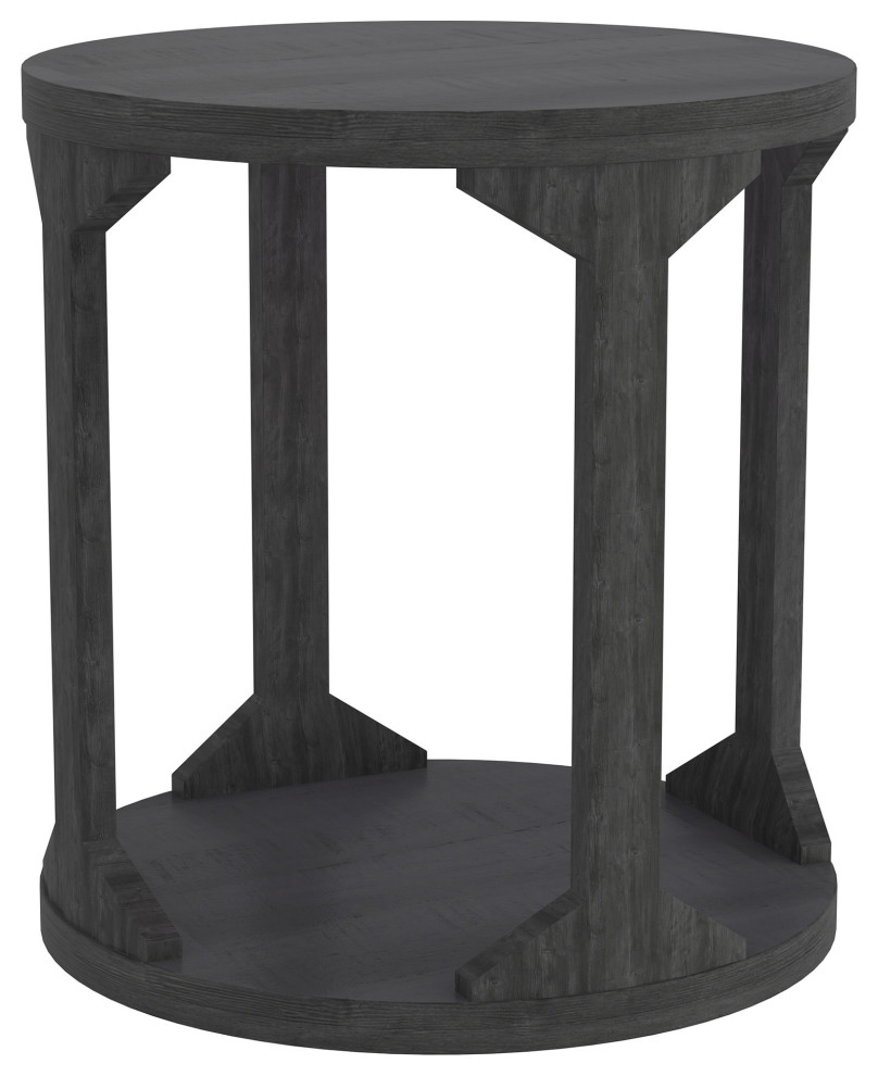 Rustic Modern Solid Wood Accent Table Farmhouse Side Tables And End