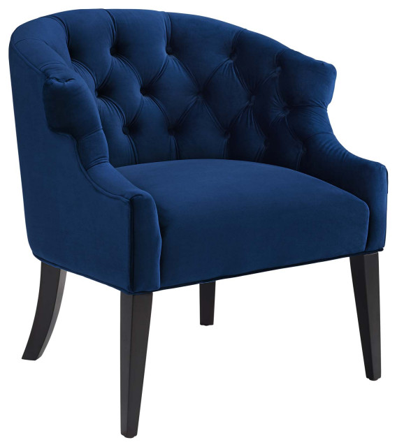Precept Accent Performance Velvet Armchair Transitional Armchairs