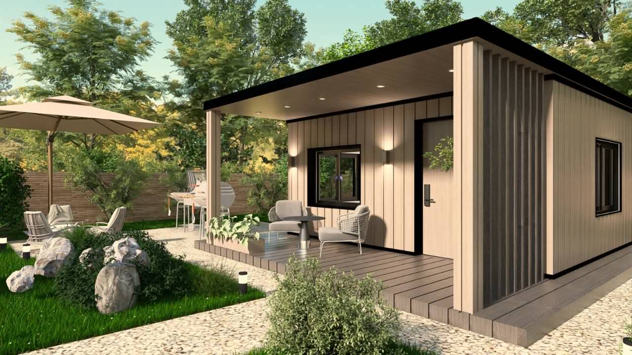 Экстерьер каркасного дома