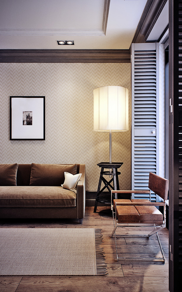 Квартира в темном лофте