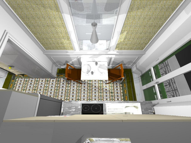 A old flat with two rooms reorganized. modern