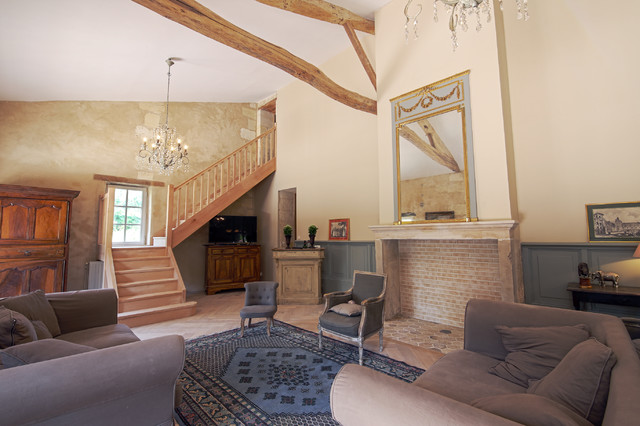 Refonte compl&egrave;te d'une maison &agrave; Bouliac suite country-living-room