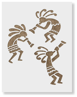 Kokopelli Stencil for DIY Projects, - Southwestern - Wall Stencils - by ...