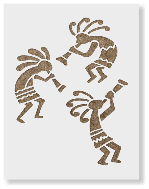 Kokopelli Stencil for DIY Projects, - Southwestern - Wall Stencils - by ...