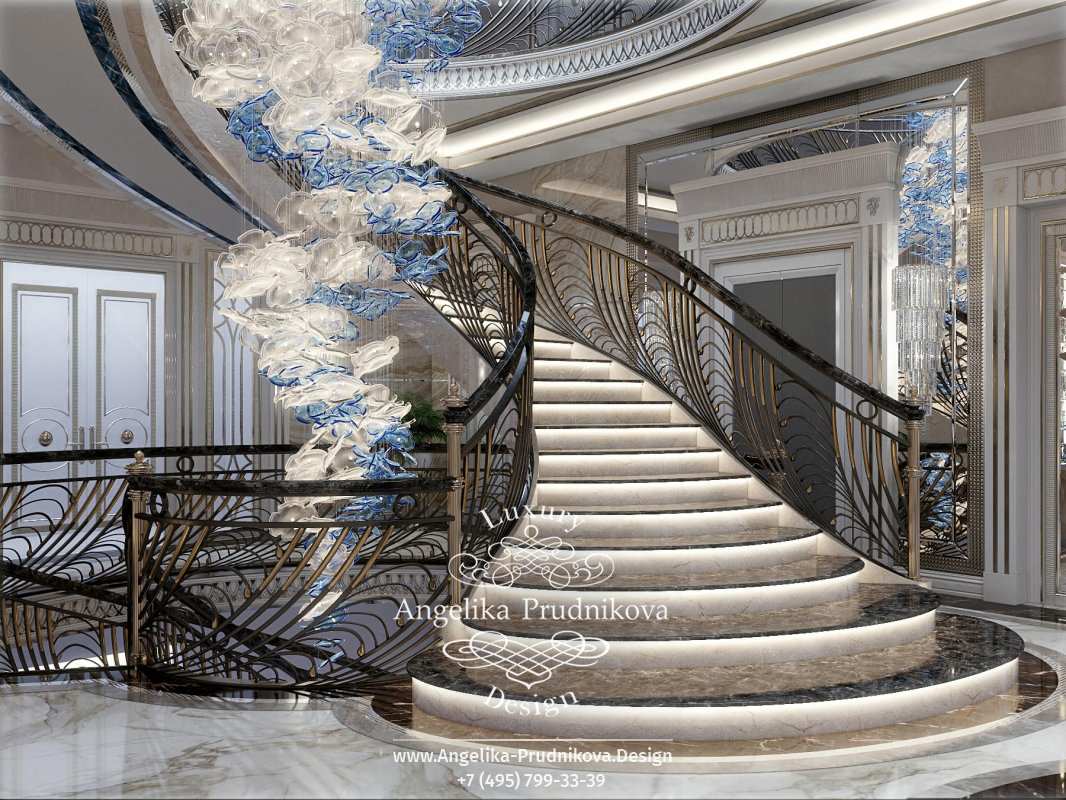 Дизайн-проект интерьера загородного дома в КП Сады Майендорф