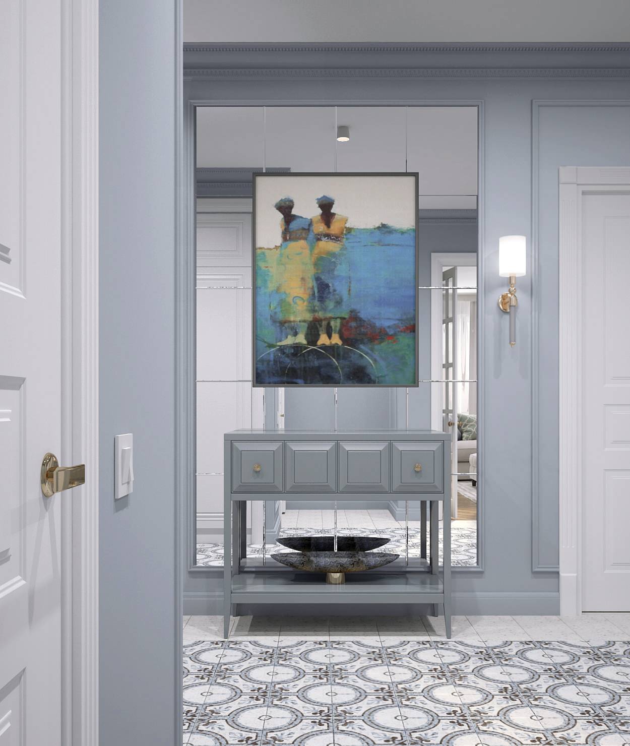 Современная / Американская классика. Квартира 86 кв.м