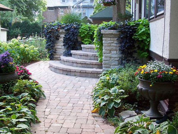 Front Entry American Traditional Garden Chicago By