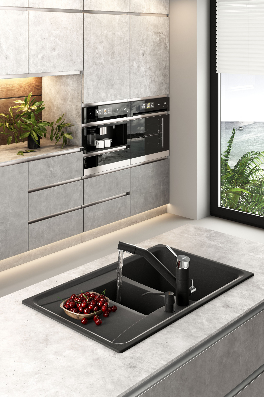 Кухонные мойки в интерьере