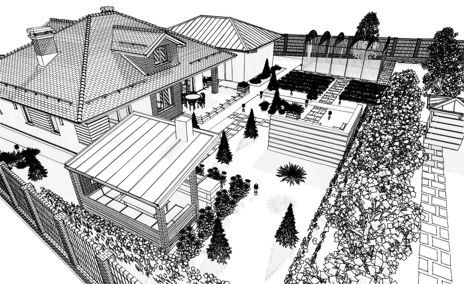 Эскизный проект благоустройства участка 1