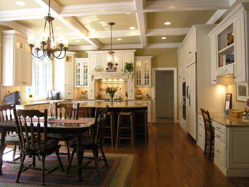 Houzz Transitional Kitchen and Lighting