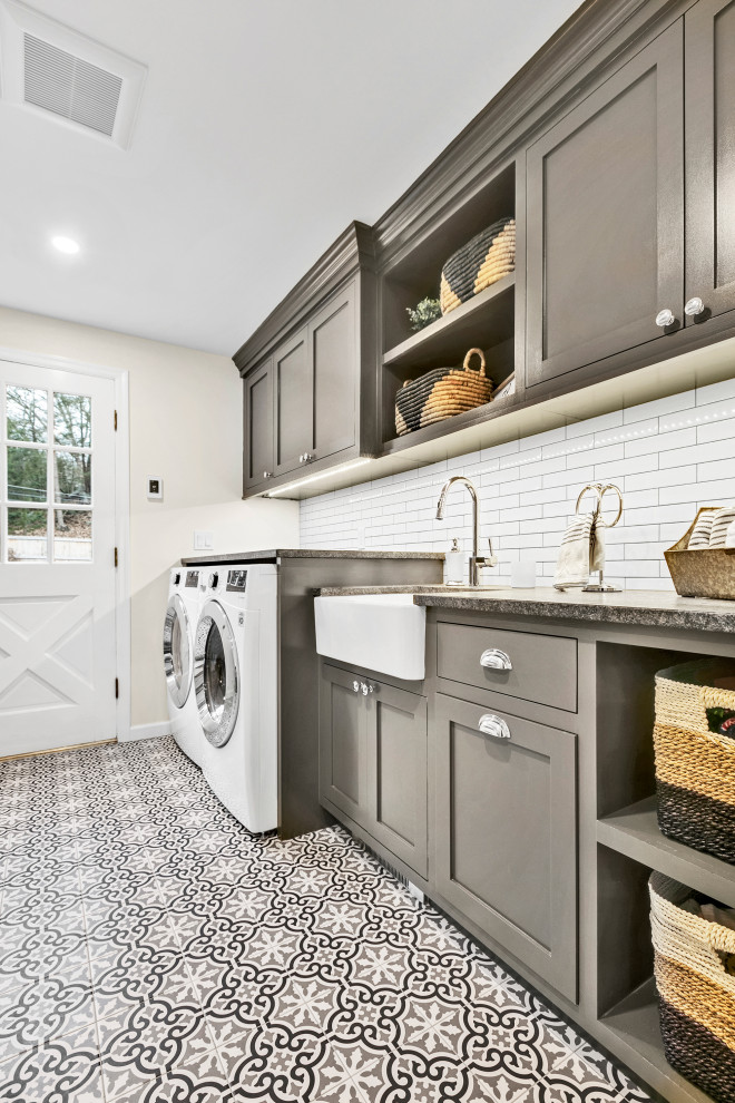 Inspiration for a country laundry room in New York.