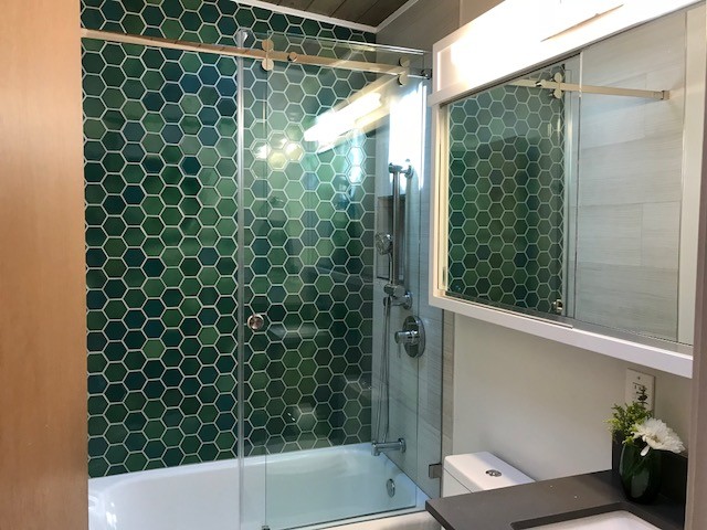 El Cerrito Hills Mid Century Modern Guest Bathroom