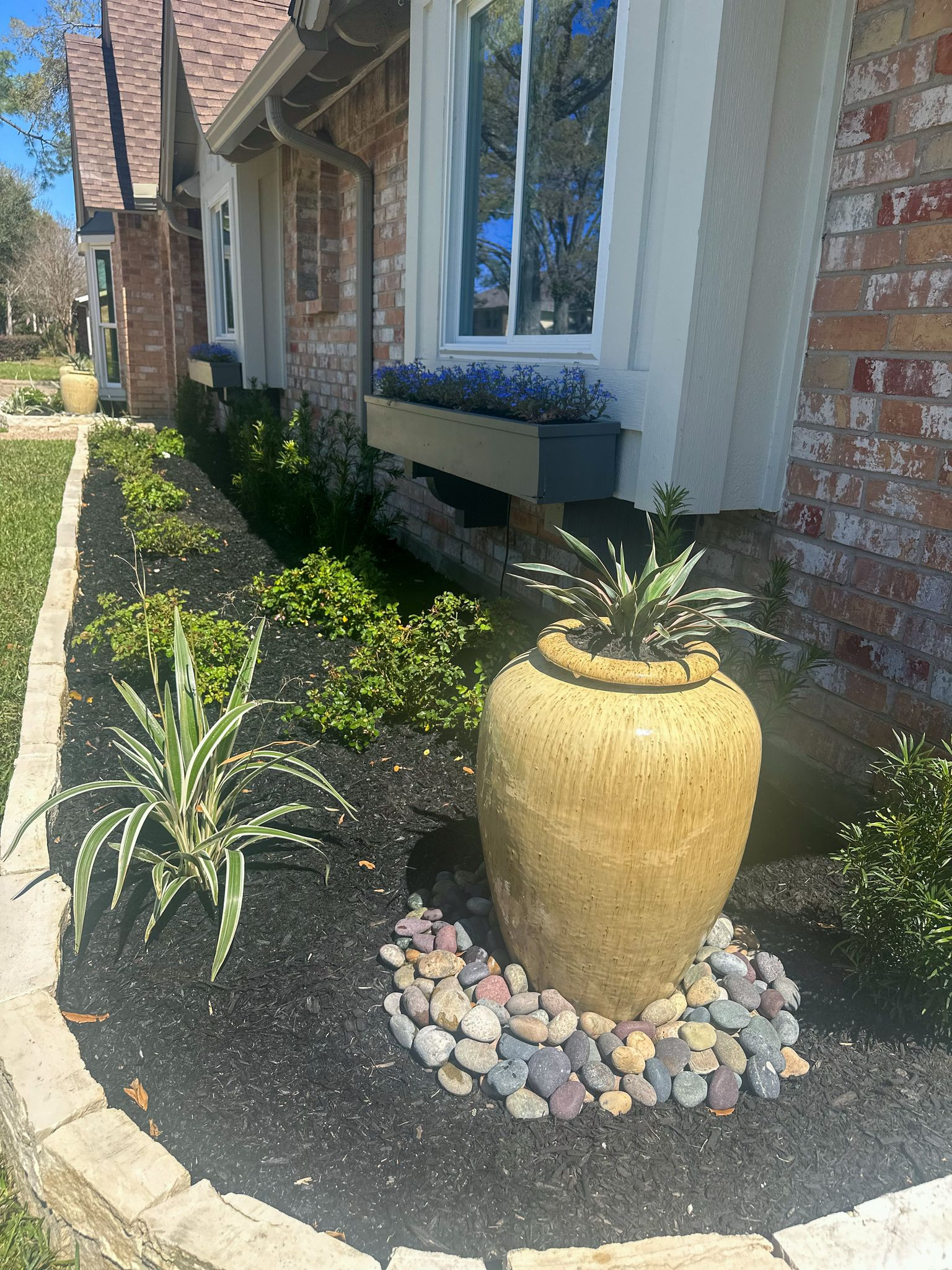 Front yard makeover at Durban Dr!