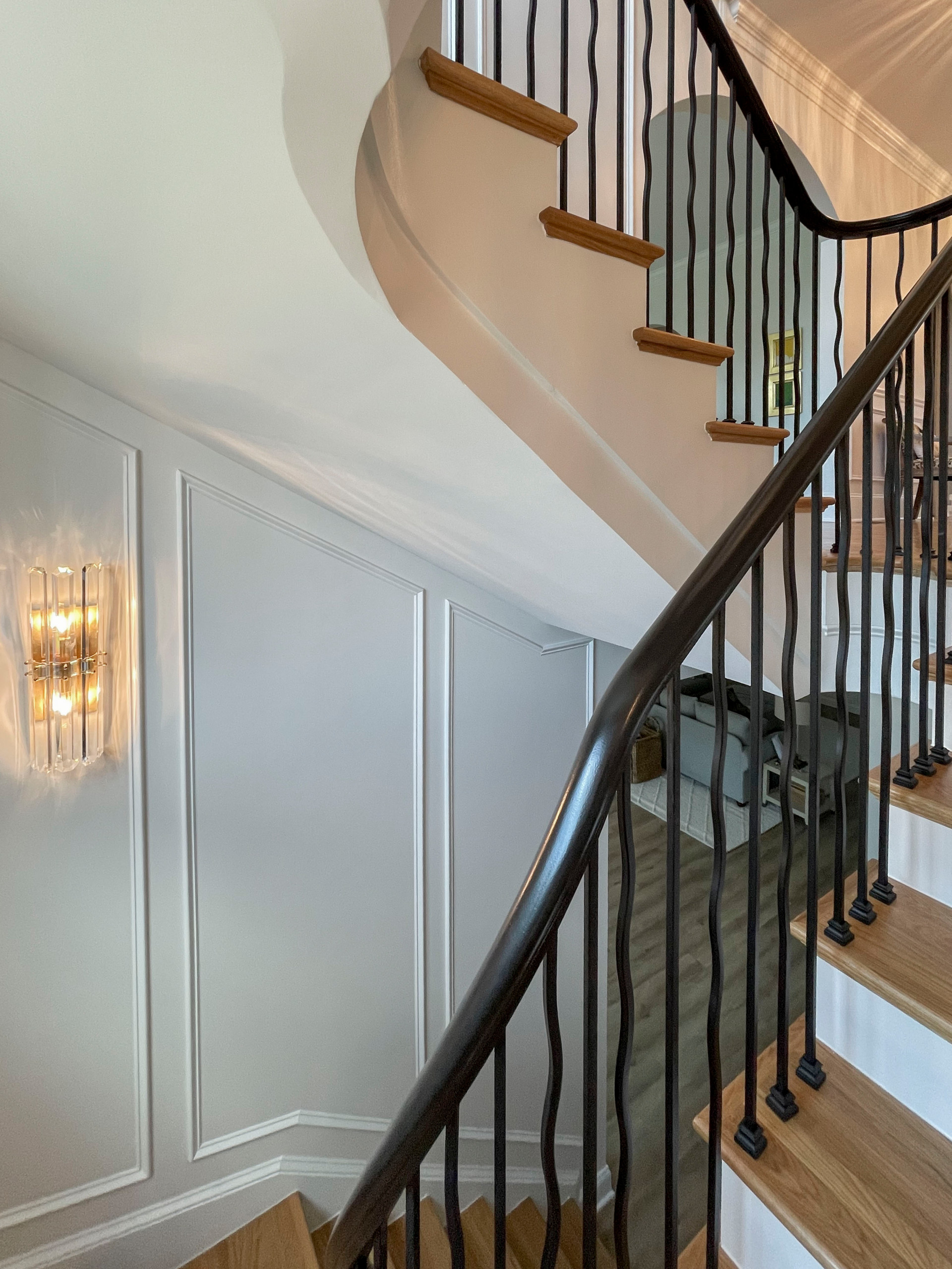 106_Modern Balustrade System Meets Traditional Winding Stairs, Aldie VA  20105