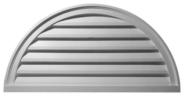 24 W X 12 H Half Round Gable Vent Louver Traditional Registers