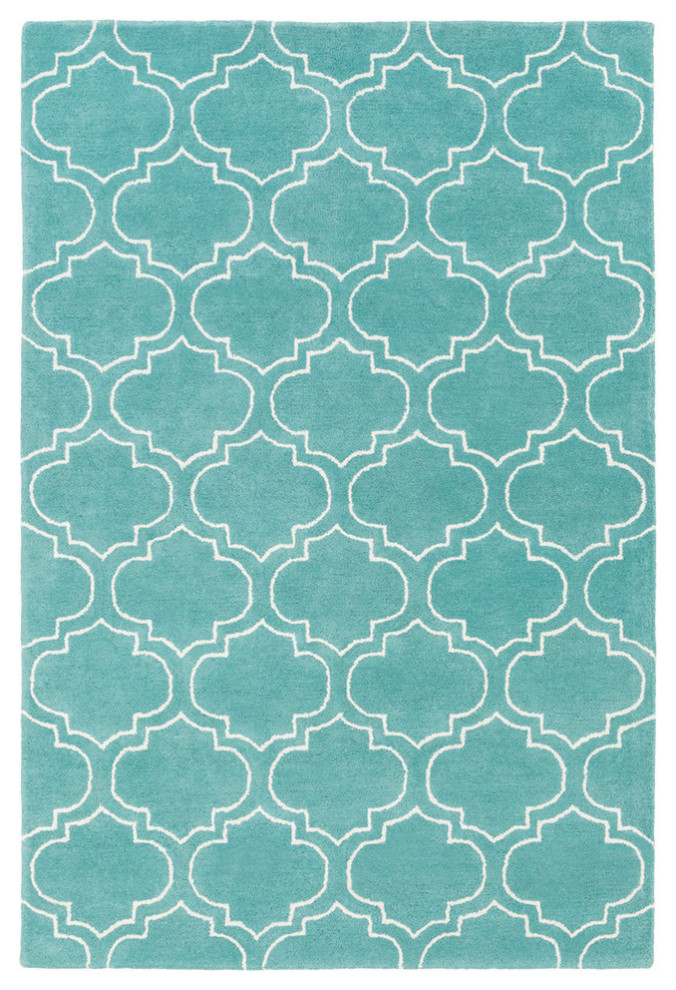 Transitional 9'x13' Blue Area Rug