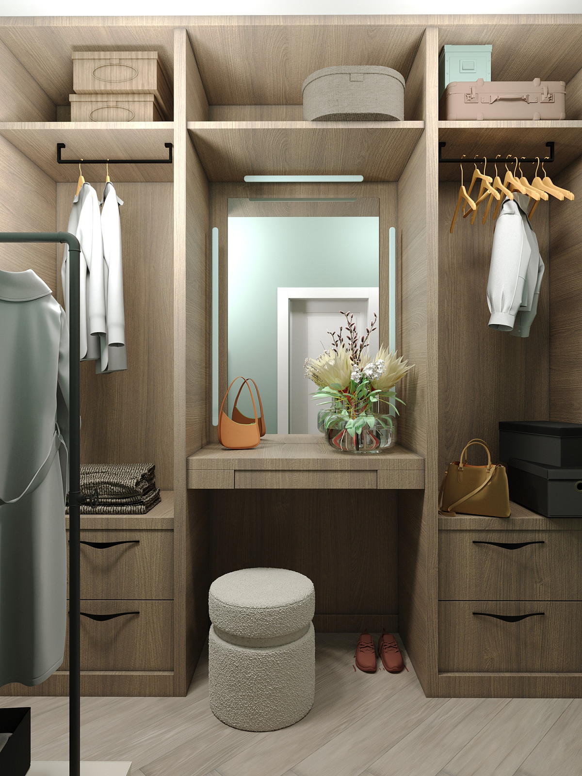 Спальня с японским акцентом.