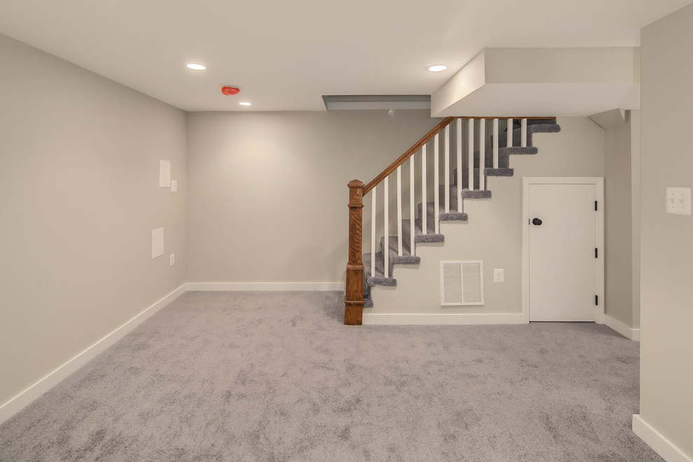 Inspiration for a transitional basement remodel in DC Metro