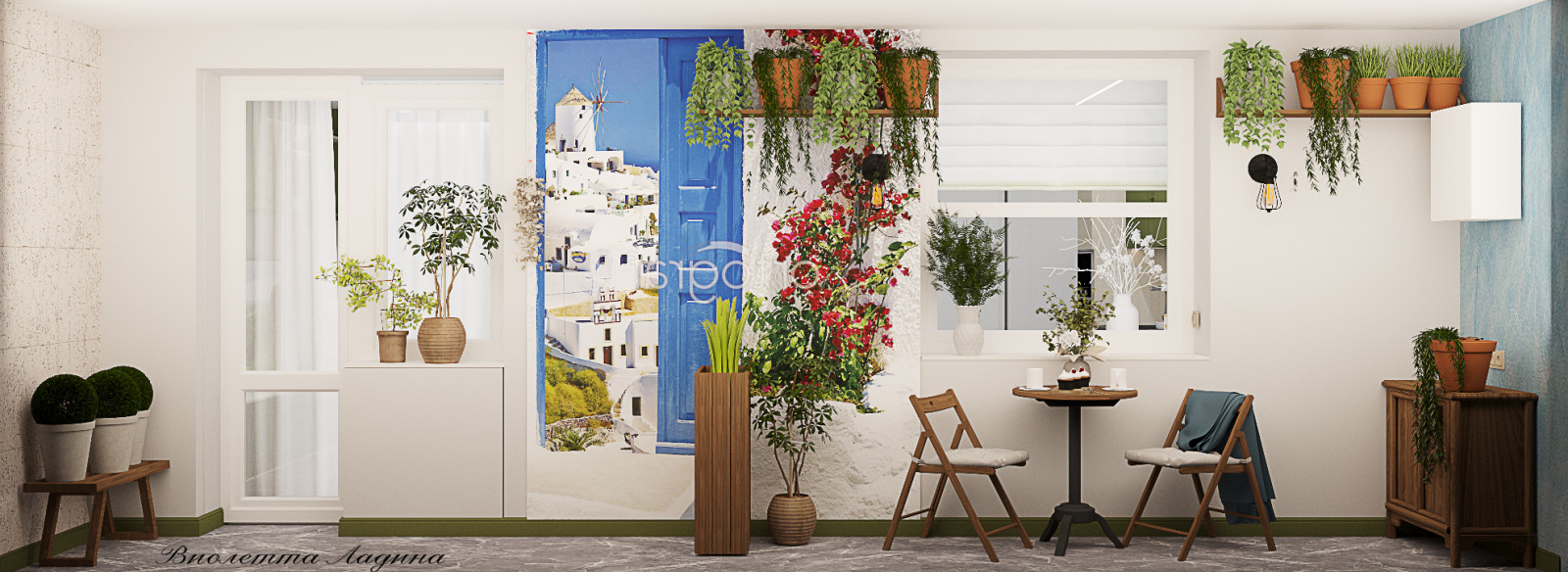 Большая квартира с воспоминаниями о путешествиях.