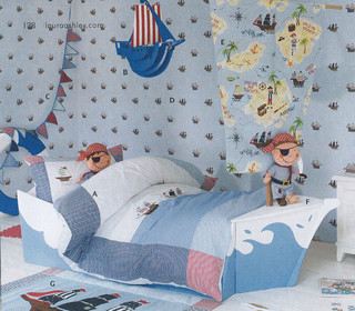 Laura Ashley Pirate Ships Wallpaper Eclectic Kids