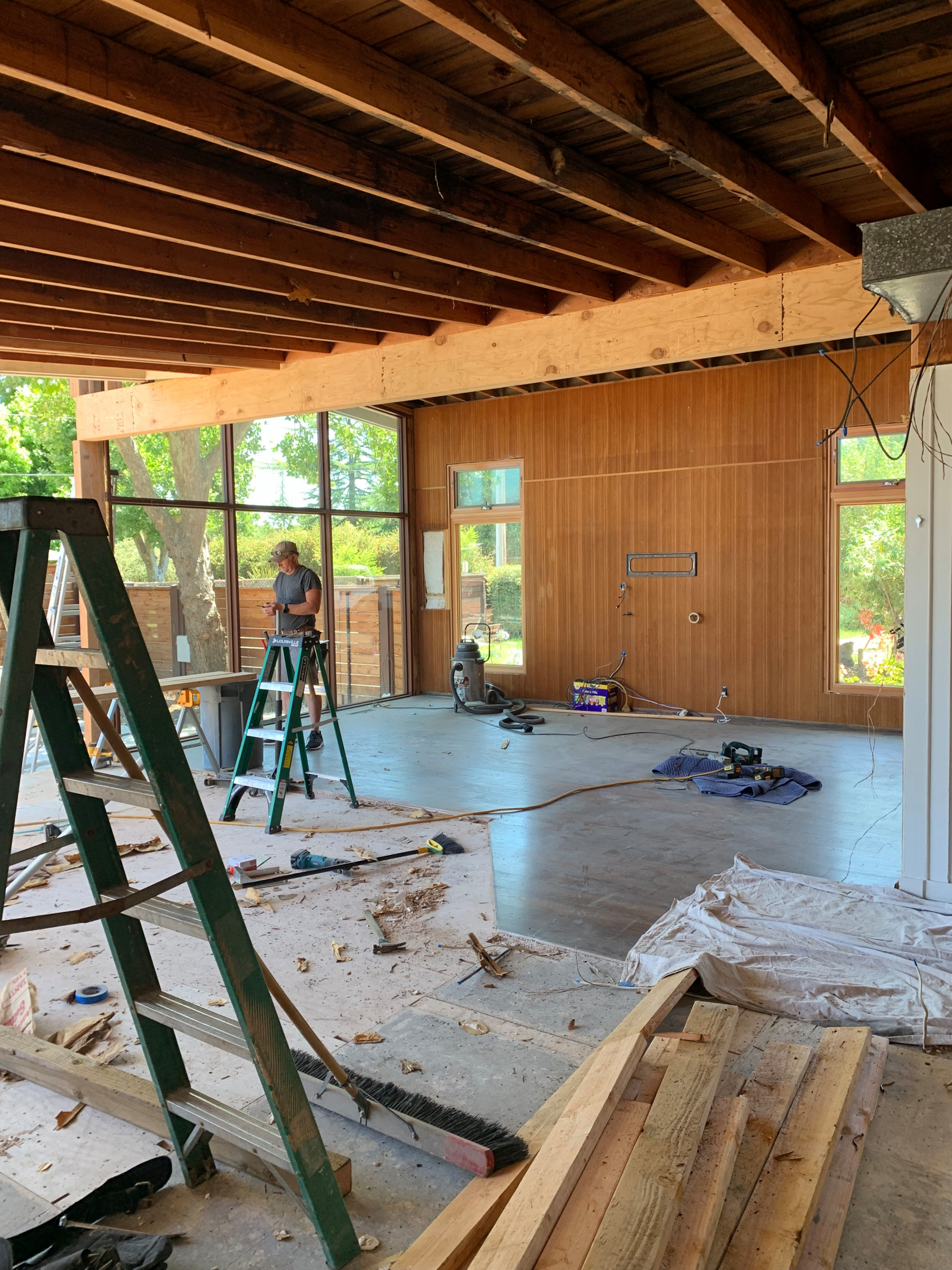Great room in progress