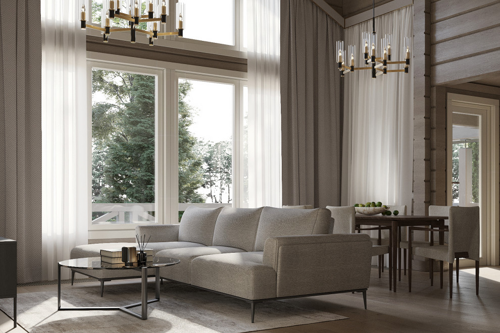 Загородный дом из бруса по проекту Honka