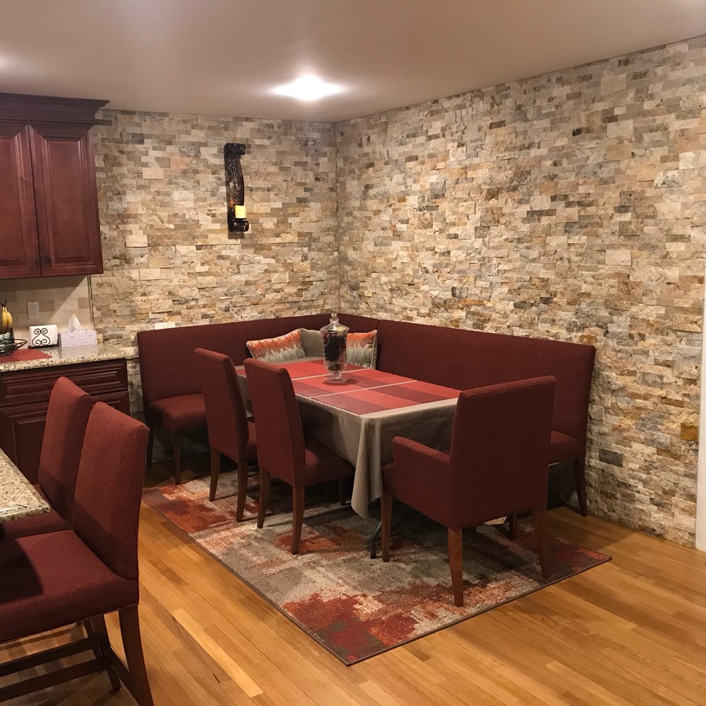 Kitchen Nook & Accent Wall