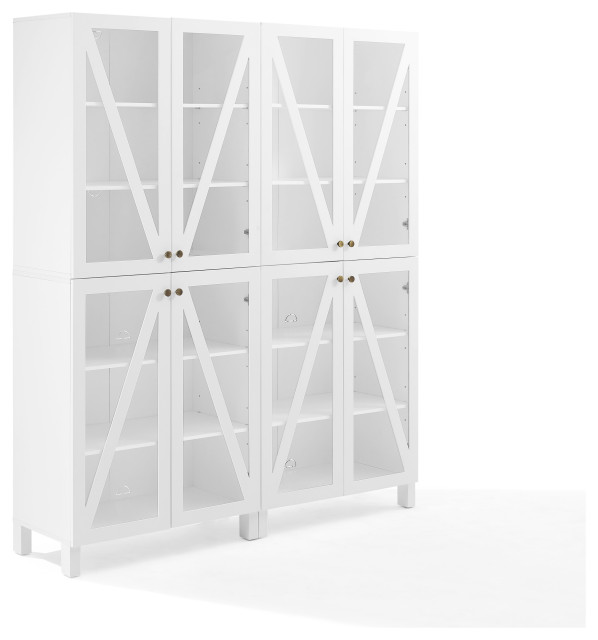 Cassai 2 Piece Storage Pantry Set Transitional Pantry by