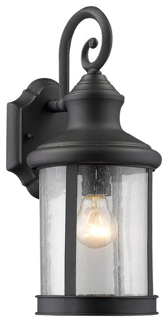 Galahad 1 Light Black Outdoor Wall Sconce 16 High Traditional Galahad 1 Light Black Outdoor Wall Sconce 16 High Traditional Lights And Sconces By Chloe Lighting Inc