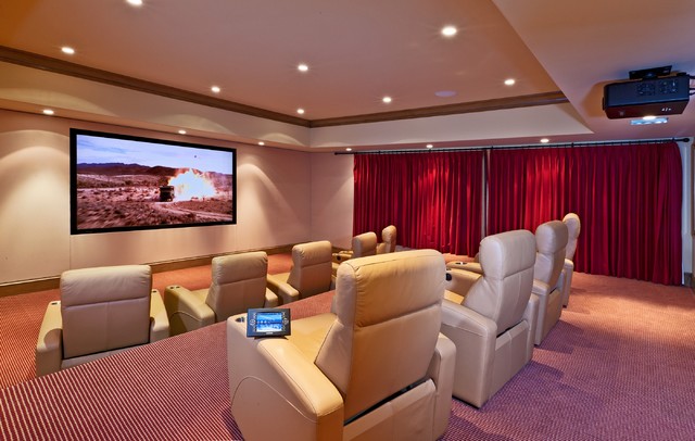 Los Angeles home theaters modern-heimkino