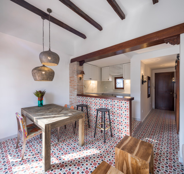 Apartamento Moc&aacute;rabe medelhavsstil-vardagsrum