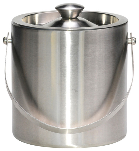 Stainless Steel Doubled Walled 3Quart Ice Bucket Ice Tools And