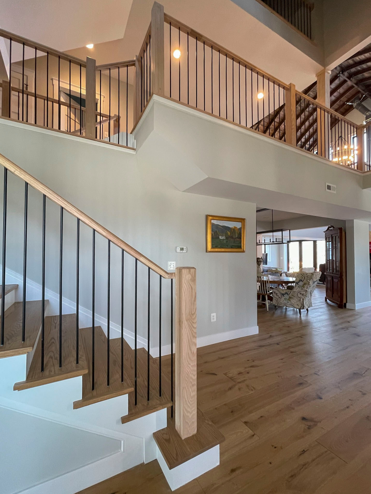 102_Straight-Freestanding Stairs/Landing in Barn Style Home, Leesburg VA 20175