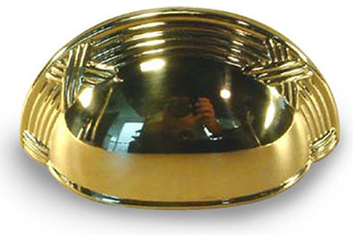 Solid Brass - Cup Pull - Polished Brass, CENT15543-3