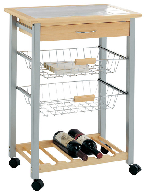 Kitchen Cart With Baskets Kitchen Cart With Baskets