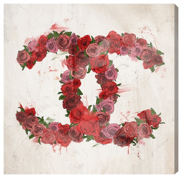 Oliver Gal "Love Roses" Canvas Art, 12"x12"