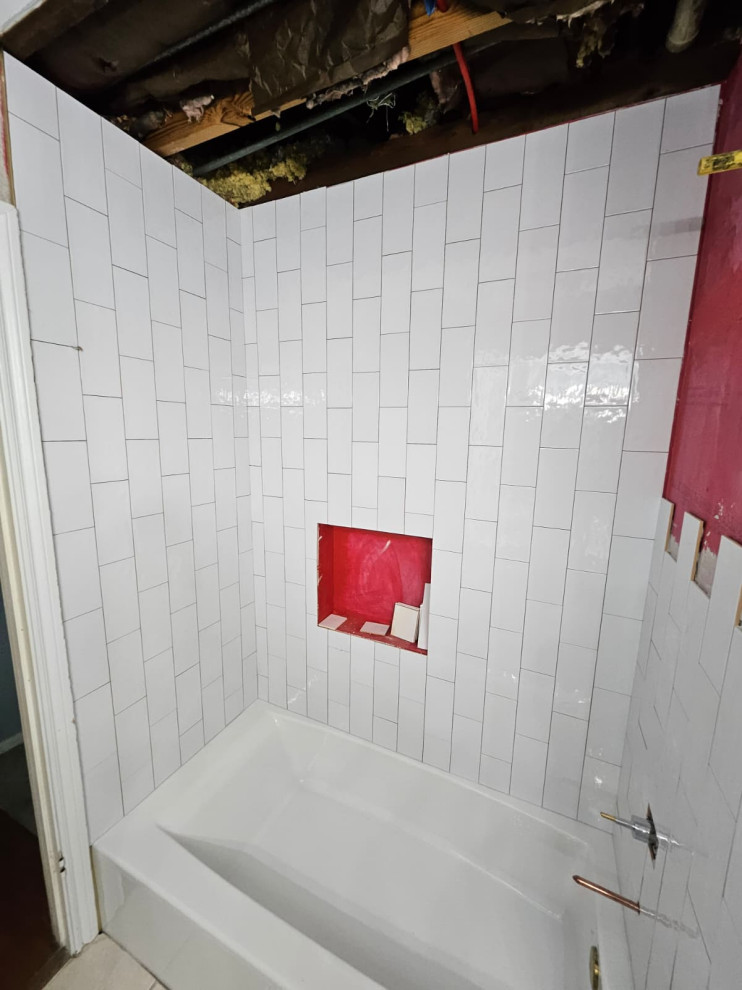 shower remodel with tub replacement