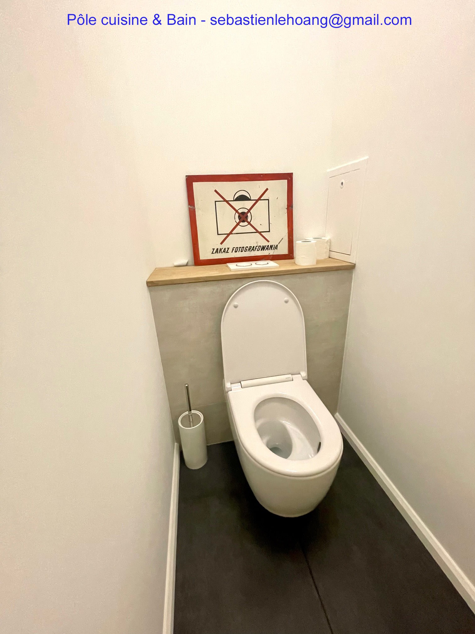 WC : rénovation WC standard de 2000 en WC suspendu de 2023