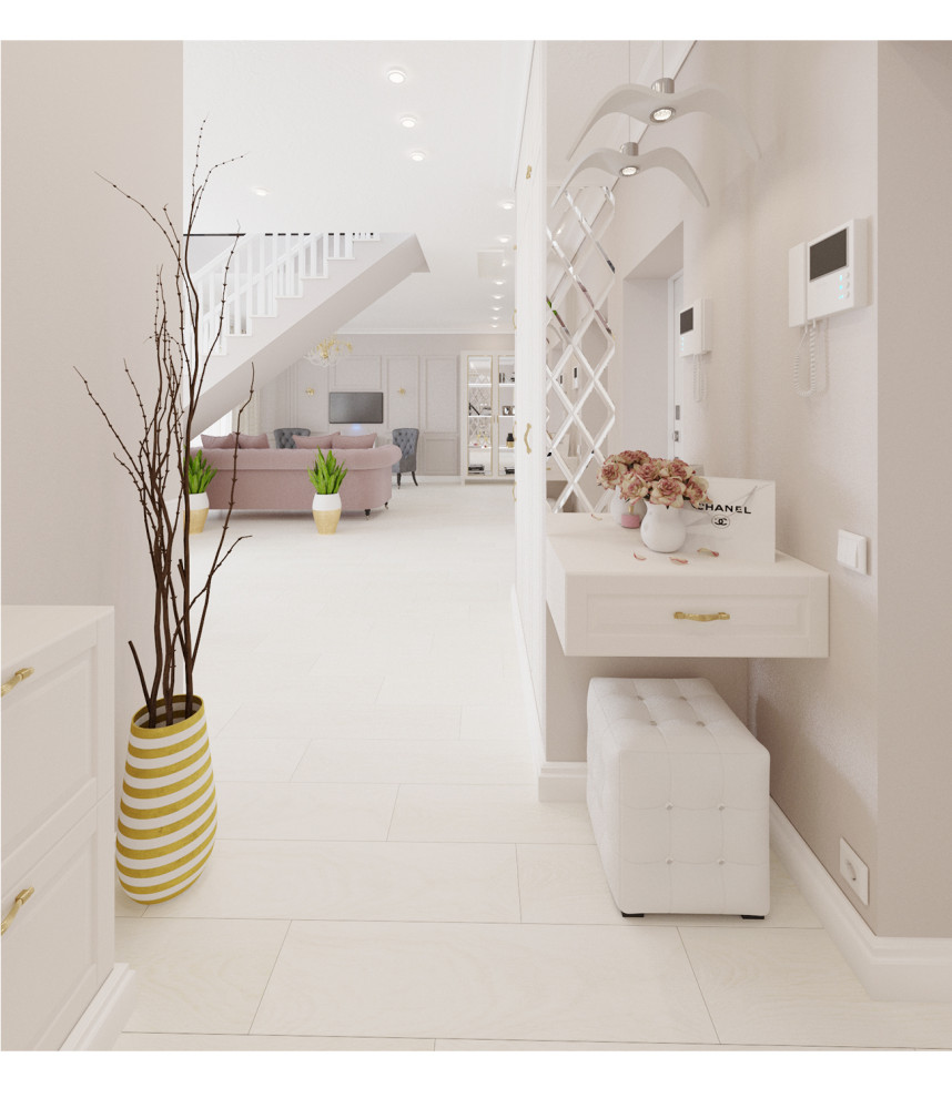 Двухуровневая квартира в стиле Ар-деко