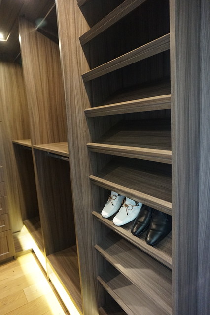 Transformation of a Walk-In Closet contemporary-foervaring-och-garderob