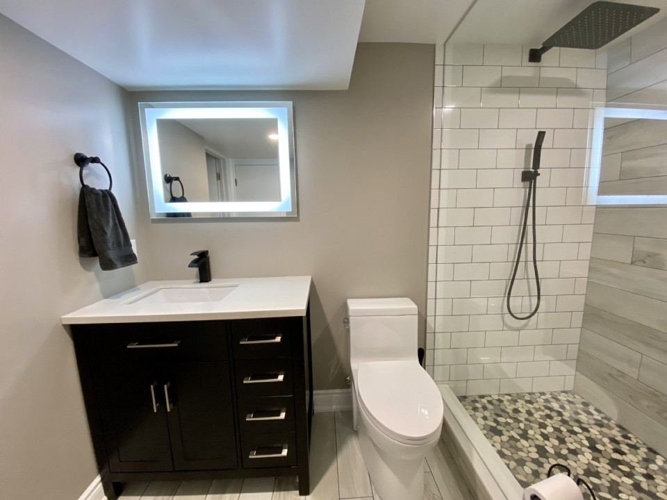 Brampton Basement Washroom